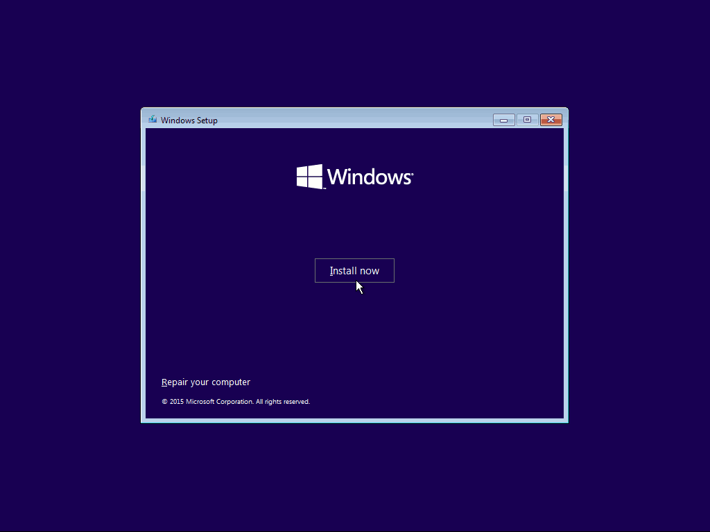 02 Installera nu Windows 10 Clean Install