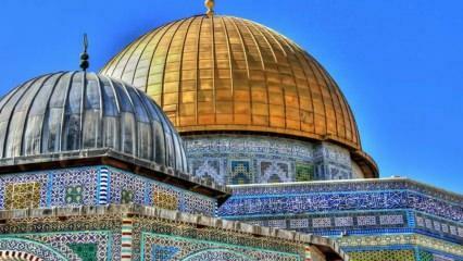 Var ligger Jerusalem (Masjid al-Aqsa)? Al-Aqsa moskén