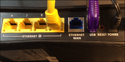 USB-port på routern