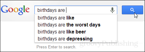 Vad google tycker om födelsedagar