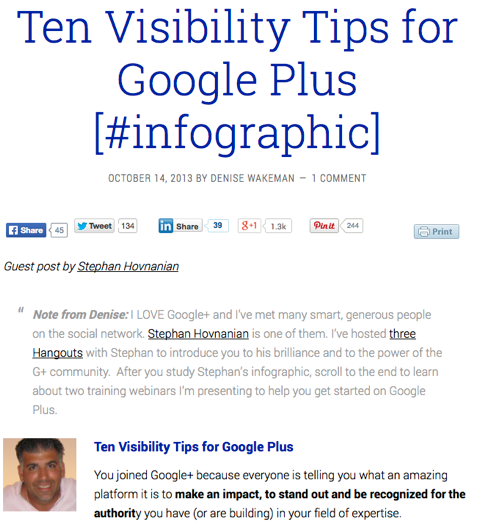 10 synlighetstips för google plus