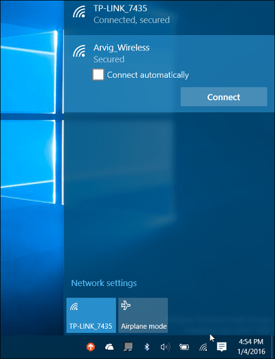 Nätverk Windows 10