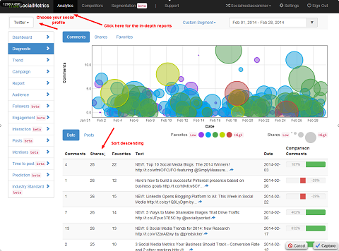 truesocialmetrics twitter diagnostic