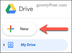 Skapa ett nytt dokument i Google Drive