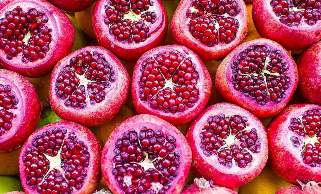 Vilka är fördelarna med granatäpple som nämns i den heliga Koranen? Vad är det bra för att äta granatäpple?