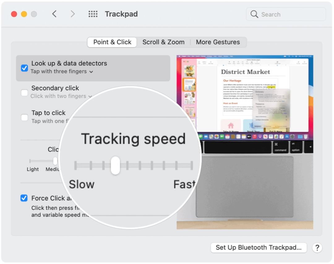 Åtgärda problem med din Mac Mus TrackPad-spårningshastighet