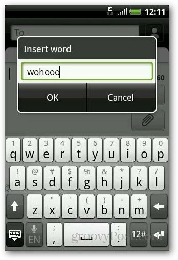 Lägg till Dictionary Android 11
