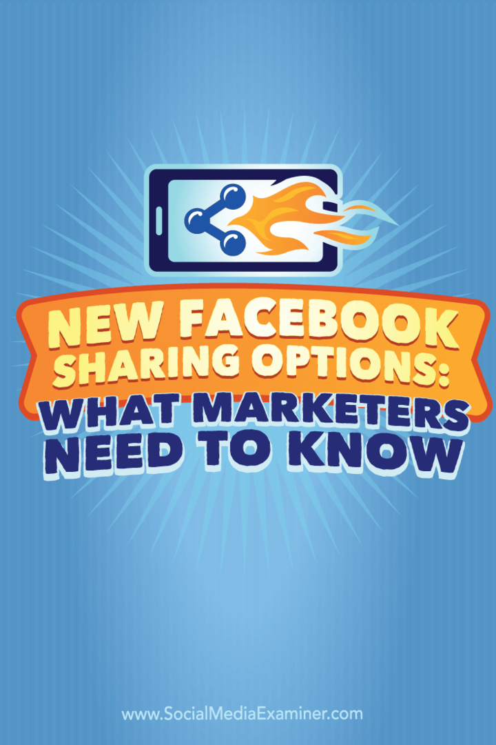 använd facebook-delningsalternativ för att öka engagemanget