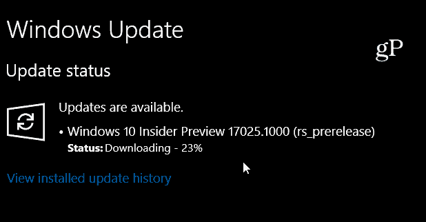 Microsoft rullar ut Windows 10 Redstone 4 Preview Build 17025