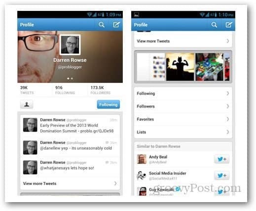 Vad är nytt i Twitter för Android 3.4-uppdatering