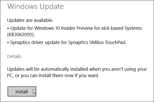 Windows 10 Build 10074 Update KB3062095 tillgängligt