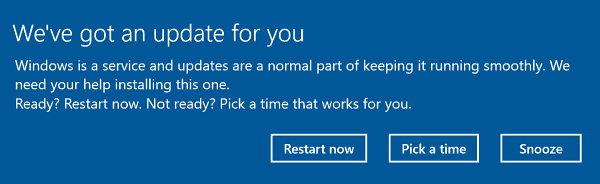 Windows 10-skaparna uppdaterar för att lösa automatisk omstart efter uppdateringar