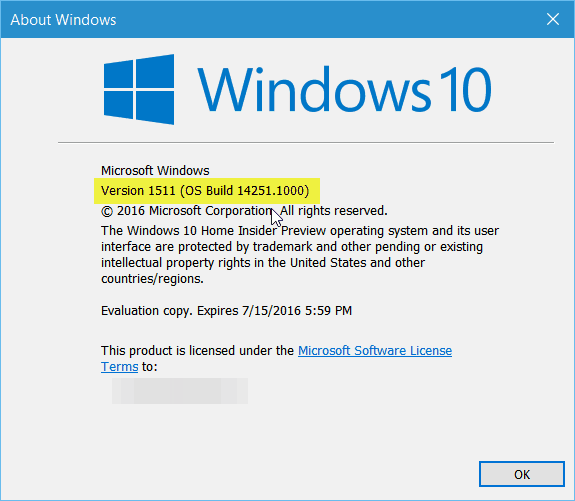 Windows 10 Redstone Preview Build 14251 tillgängligt för Insiders