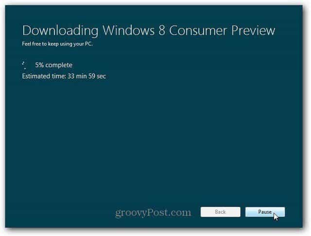 Uppgradering av Windows 8-uppgradering över webben