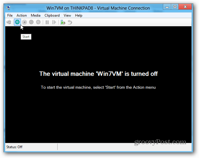 Skapa en virtuell maskin med Hyper-V i Windows 8