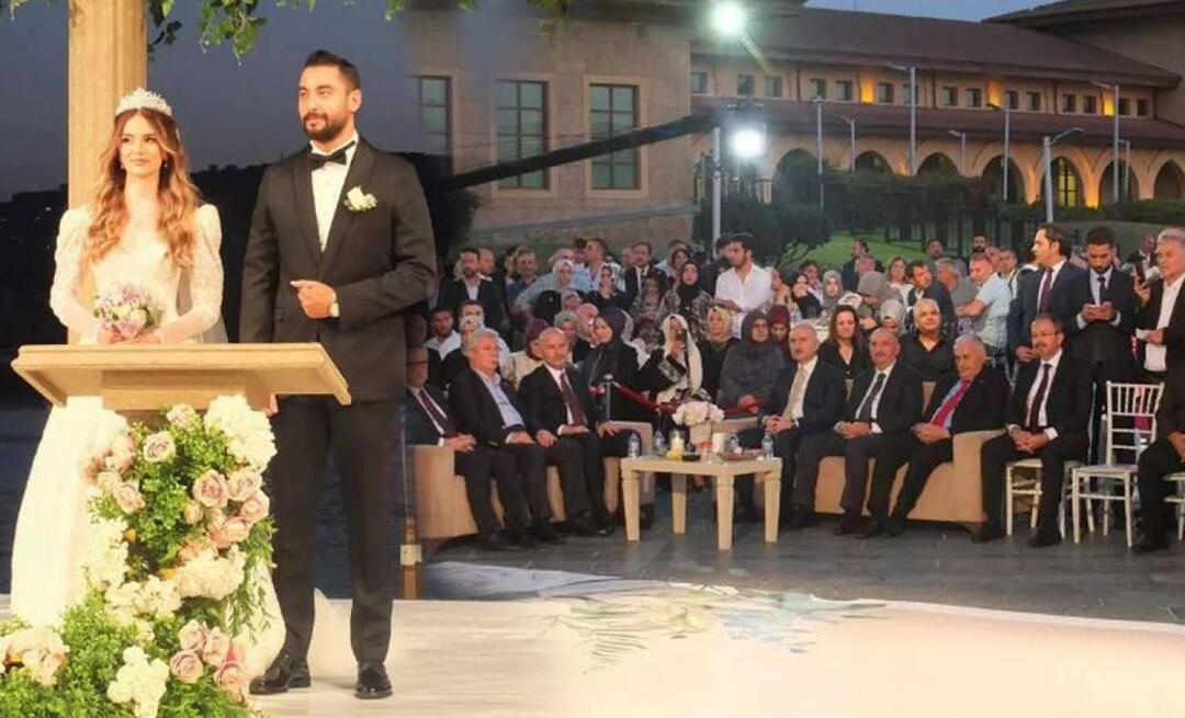 Feyza Başalan och Çağatay Karataş gifte sig! Politiker strömmade till bröllopet