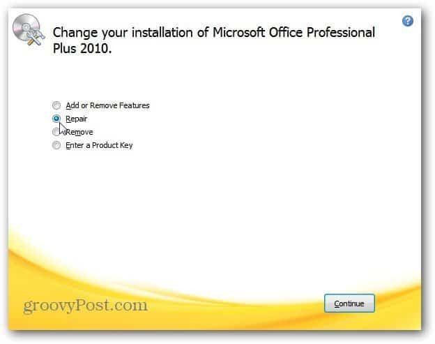 Microsoft Office: diagnostisera problem och reparera program som kraschar