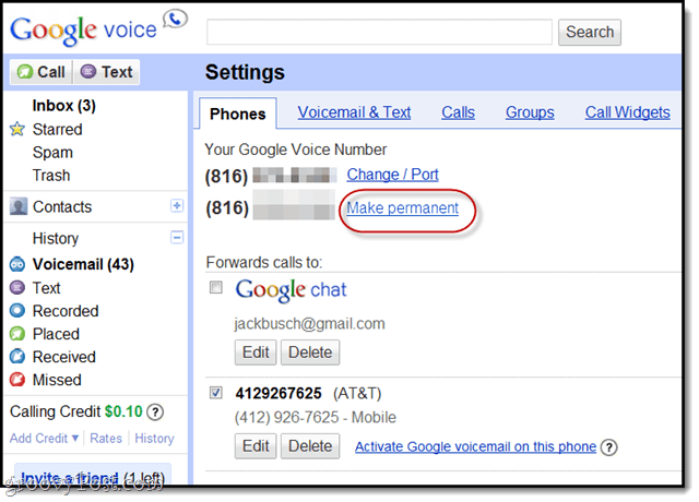 behålla ditt gamla Google-röstnummer efter portingen