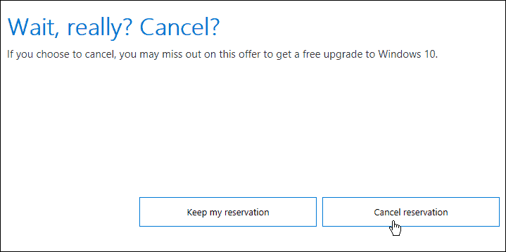 Hur du avbryter din uppgradering av Windows 10