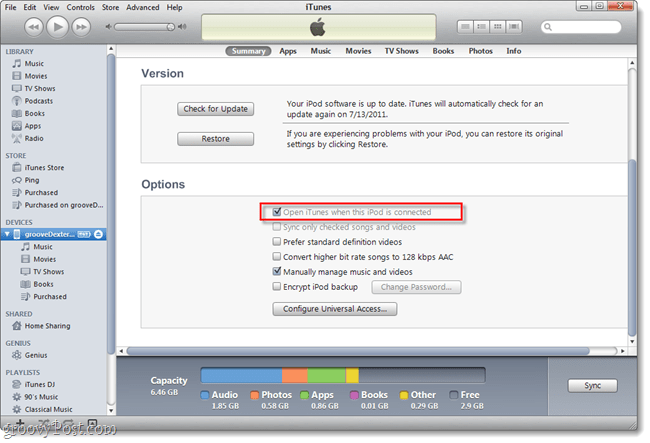 Hur man stoppar iTunes från att starta automatiskt när du ansluter din iPhone eller IPod