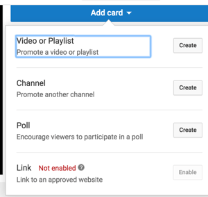 Använd YouTube-kort för att förlänga din kanals vakttid.