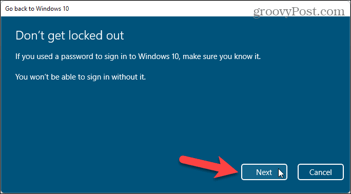 Kom ihåg ditt Windows -lösenord så att du inte blir låst