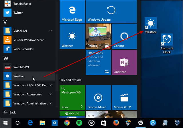 Tips för Windows 10: Skapa genvägar på skrivbordet för Universal Apps