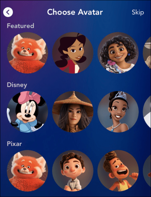 Disney-avatar uppdatera dina föräldrakontroller på disney plus