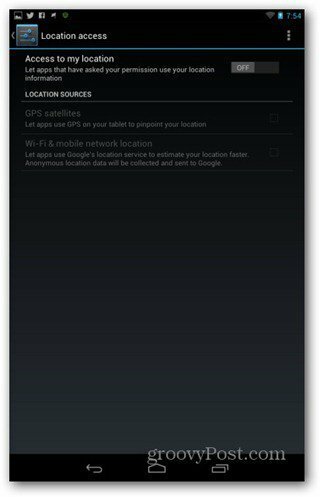 Förbättra Nexus 7-batteriets livslängdsinställningar av