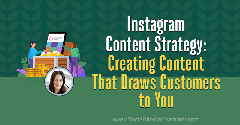 Innehållsstrategi på Instagram: Skapa innehåll som lockar kunder till dig med insikter från Alex Tooby på Social Media Marketing Podcast.