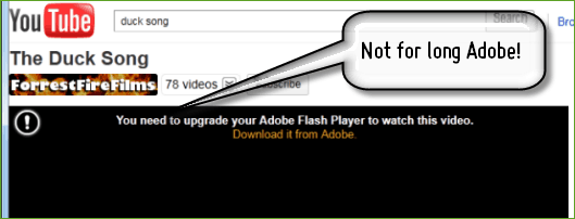 Titta på YouTube utan att installera Adobe Flash Player