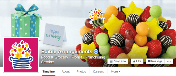 facebook omslagsbild ätbara arrangemang
