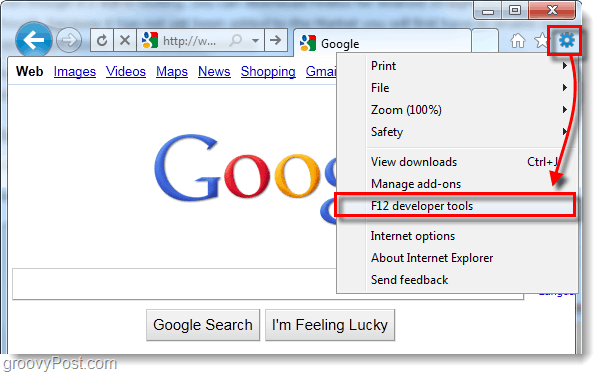 ie9 Internet Explorer 9 utvecklarverktyg