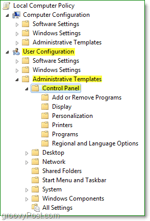 navigera till Windows 7: s lokala datorpolicy> <noscript> <img style =