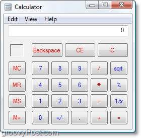 gamla Windows Vista-miniräknare