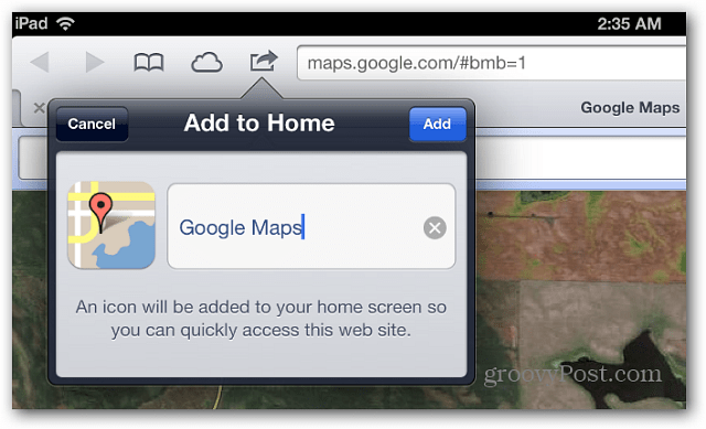 IOS 6 Tips: Lägg till Google Maps på startsidan