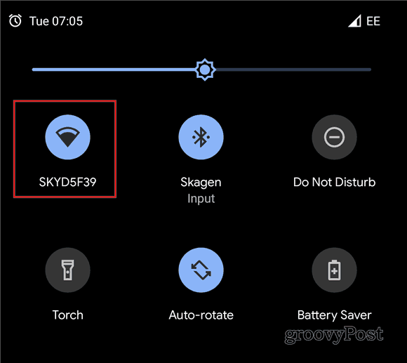 Android 10 dela WiFi QR-kod