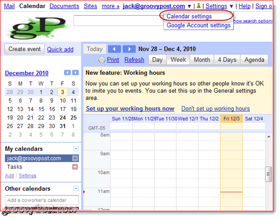 Så synkroniserar du din Google-kalender eller Google Apps-kalender med Outlook 2010