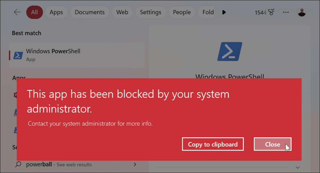 Blockera åtkomst till skrivbordsappar på Windows