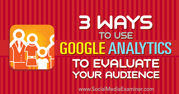 använd Google Analytics för att undersöka publiken på sociala medier