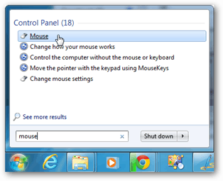 Windows 7 musinställningar