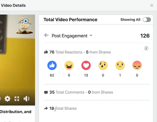 exempel på Facebook-video topp live-tittare graf