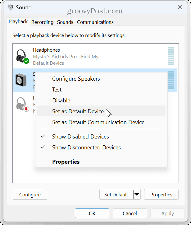 Windows 11 upptäcker inte hörlurar