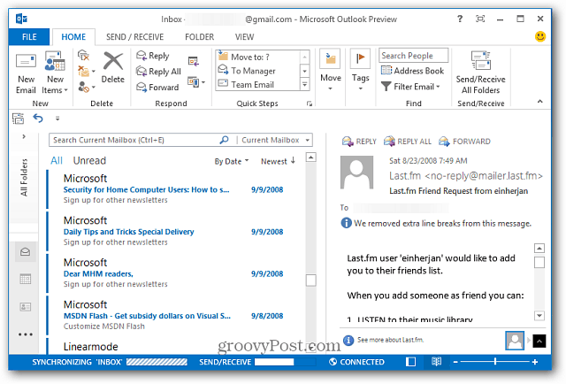 Inställning av Outlook 2013
