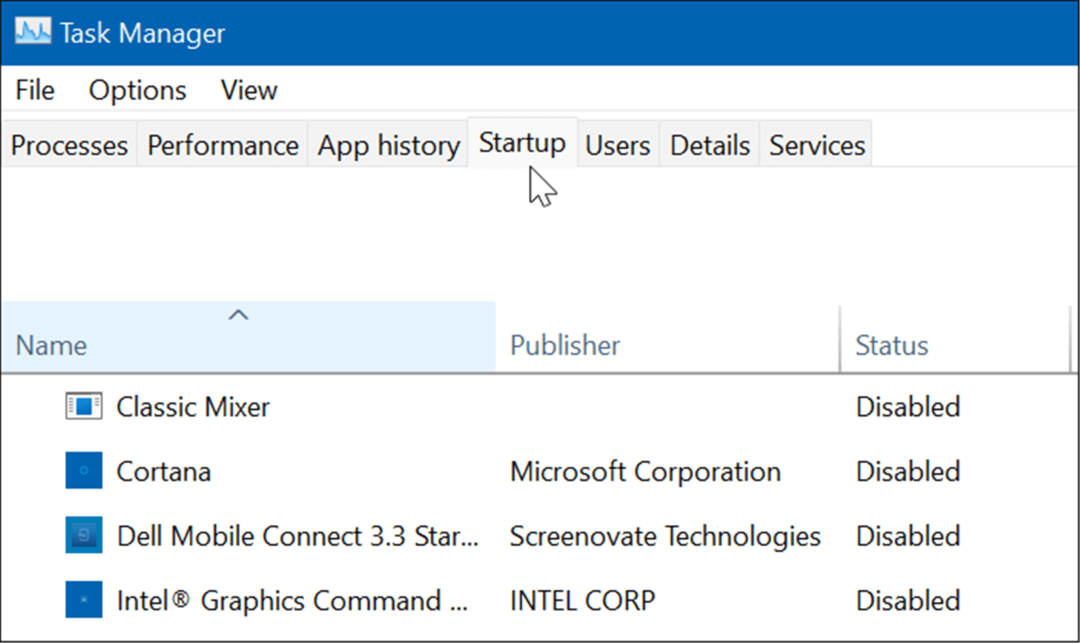 Aktivitetshanteraren Startfliken Windows 11