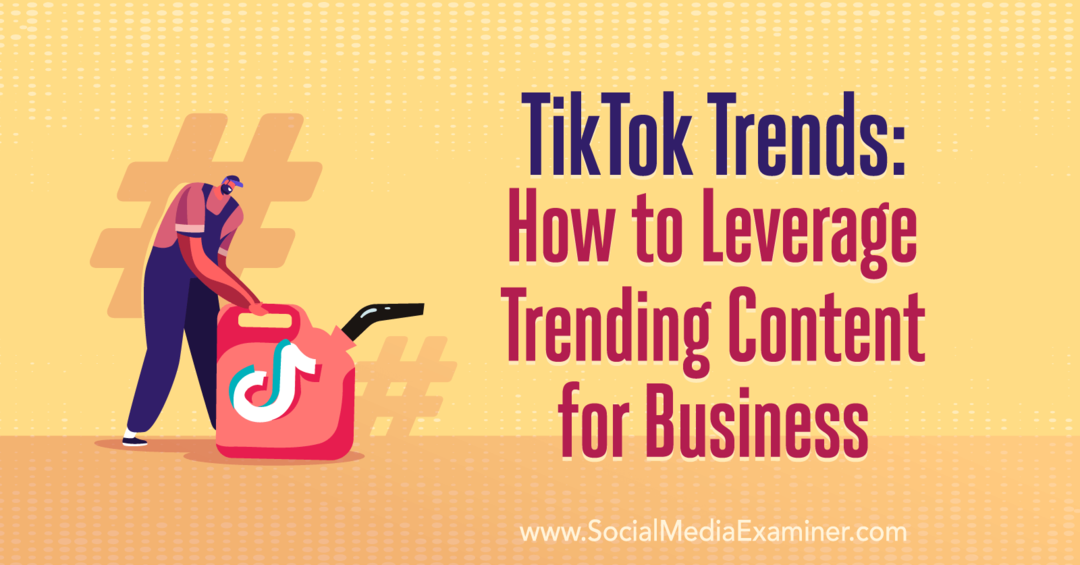 TikTok Trender: Hur man utnyttjar trendigt innehåll för företag med insikter från Wave Wyld på Social Media Marketing Podcast.