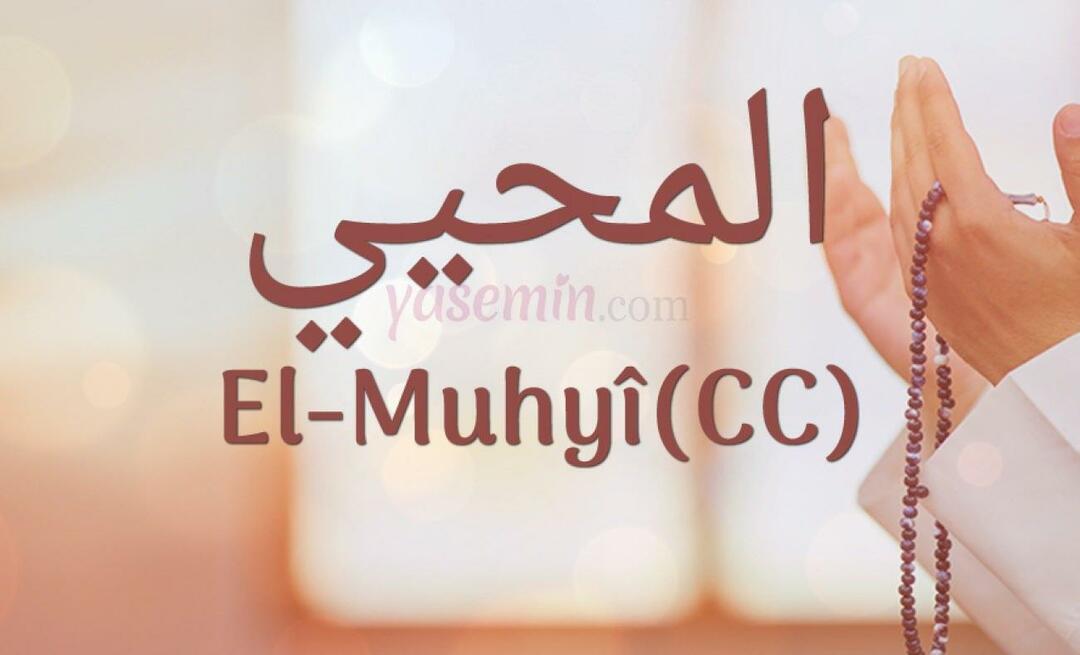 Vad betyder al-muhyi (cc)? I vilka verser nämns al-Muhyi?