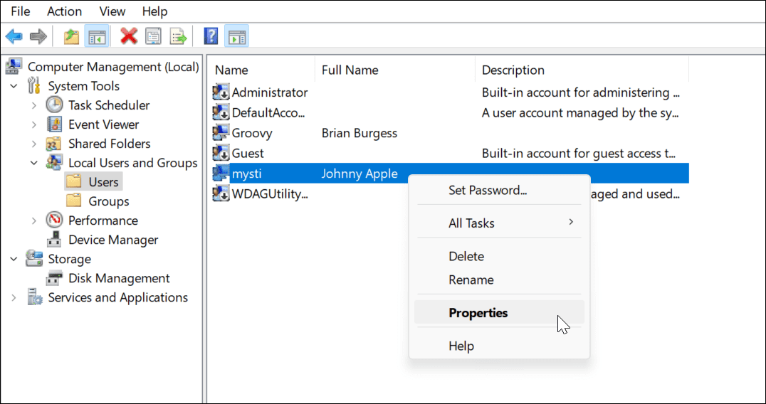Inaktivera ett konto tillfälligt i Windows 11