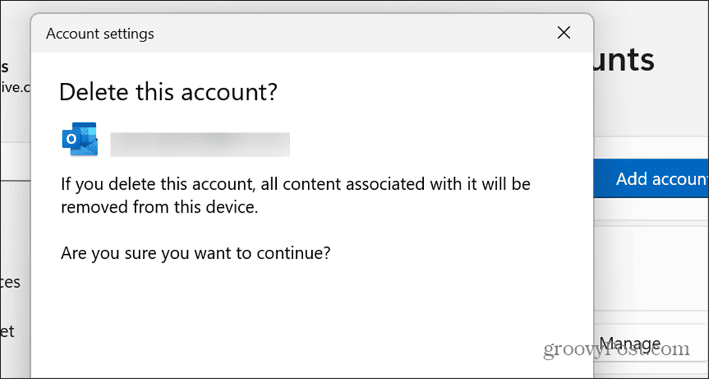 Hur man tar bort lagrade e-postkonton i Windows 11
