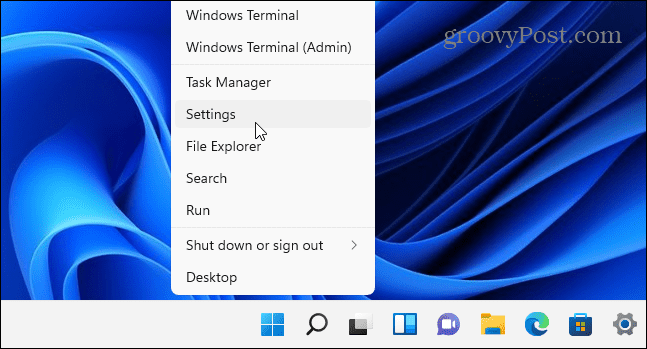 Startinställningar Windows 11